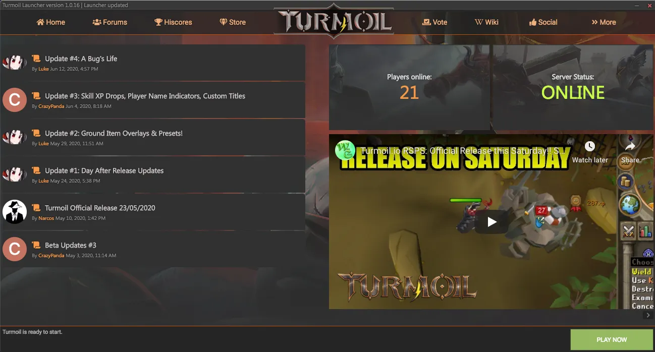 Turmoil.io Launcher